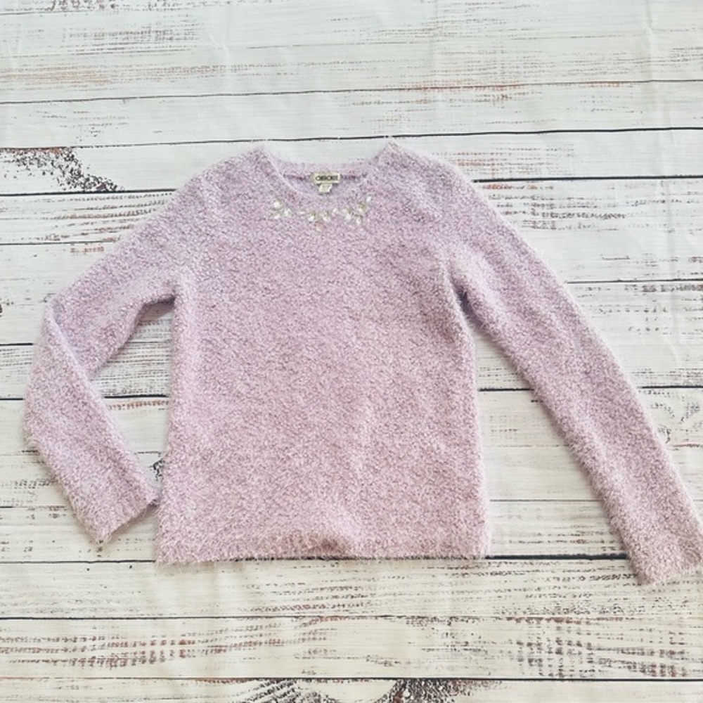 Girls cozy lavender sweater! Size 14/16